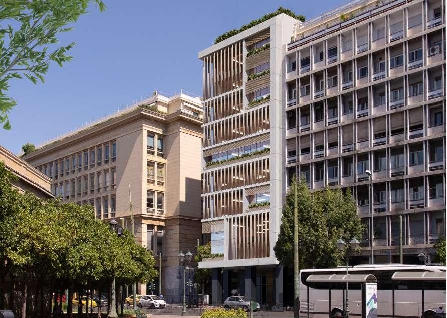Το νέο "πράσινο" κτίριο γραφείων της Eurobank, στη Σταδίου - Φωτό: Tombazis & Associate Architects