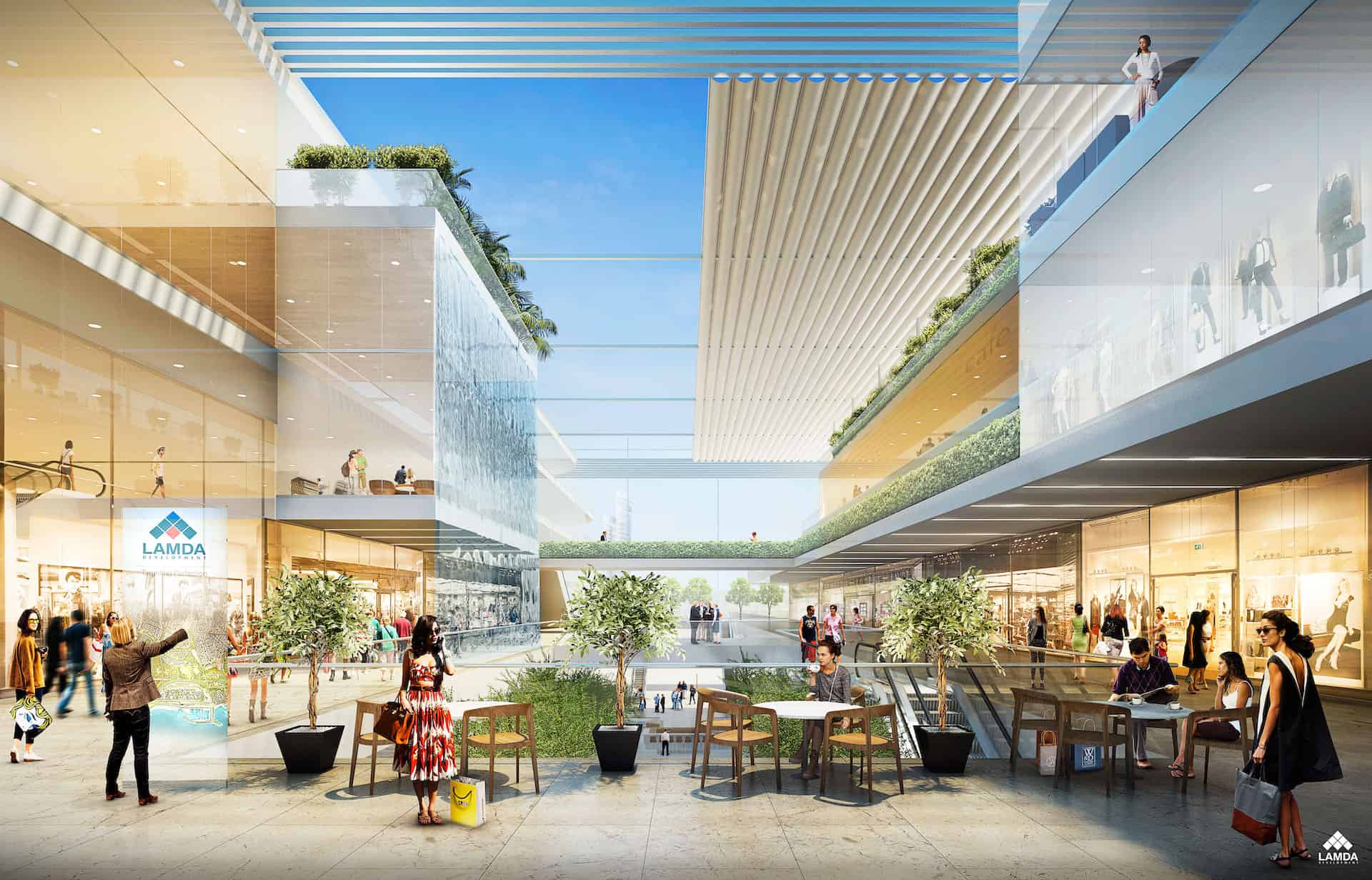 Το νέο εμπορικό κέντρο Vouliagmenis Mall στο Ελληνικό - Πηγή: Lamda Development