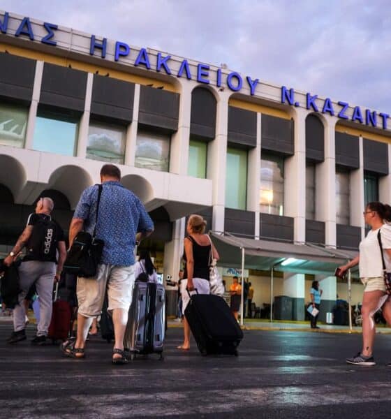Το αεροδρόμιο "Νίκος Καζαντζάκης" στο Ηράκλειο Κρήτης - Πηγή: EUROKINISSI/ΣΤΕΦΑΝΟΣ ΡΑΠΑΝΗΣ