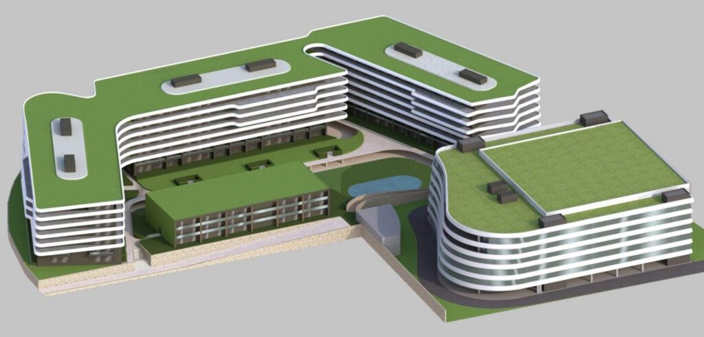 Μακέτα για την ανάπτυξη των κτιρίων στο έργο 3V στο Φάληρο - Πηγή: Dimand