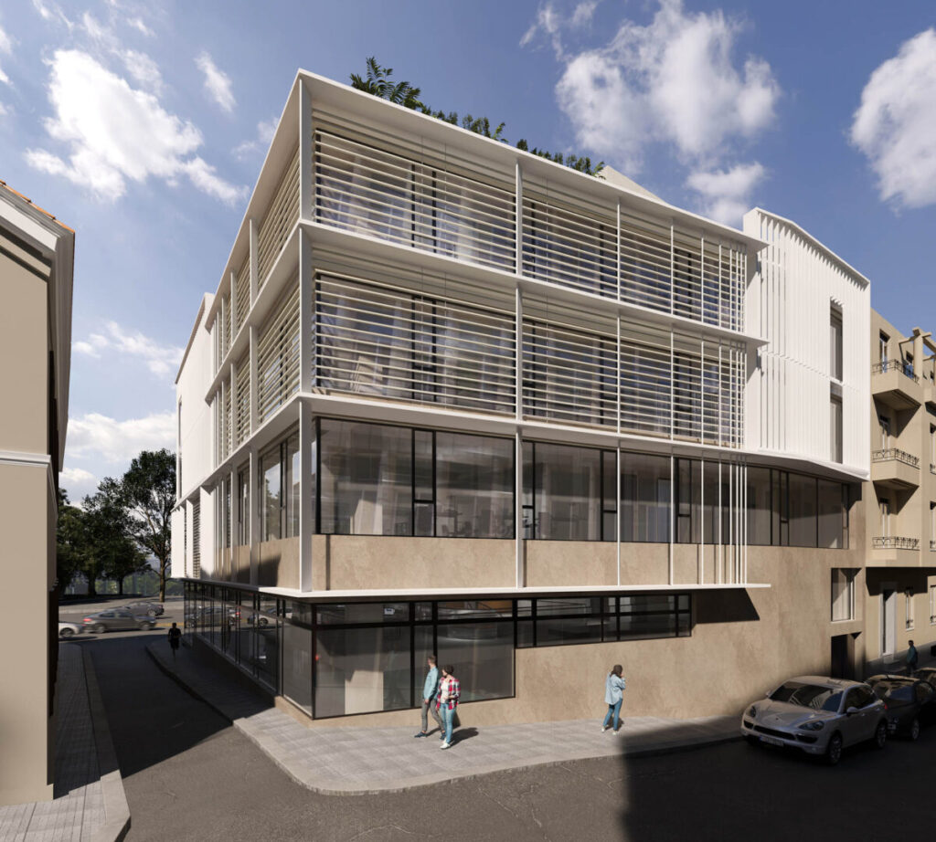 Το νέο σύγχρονο κτίριο γραφείων στην Αμαλίας - Πηγή: A&M Architects