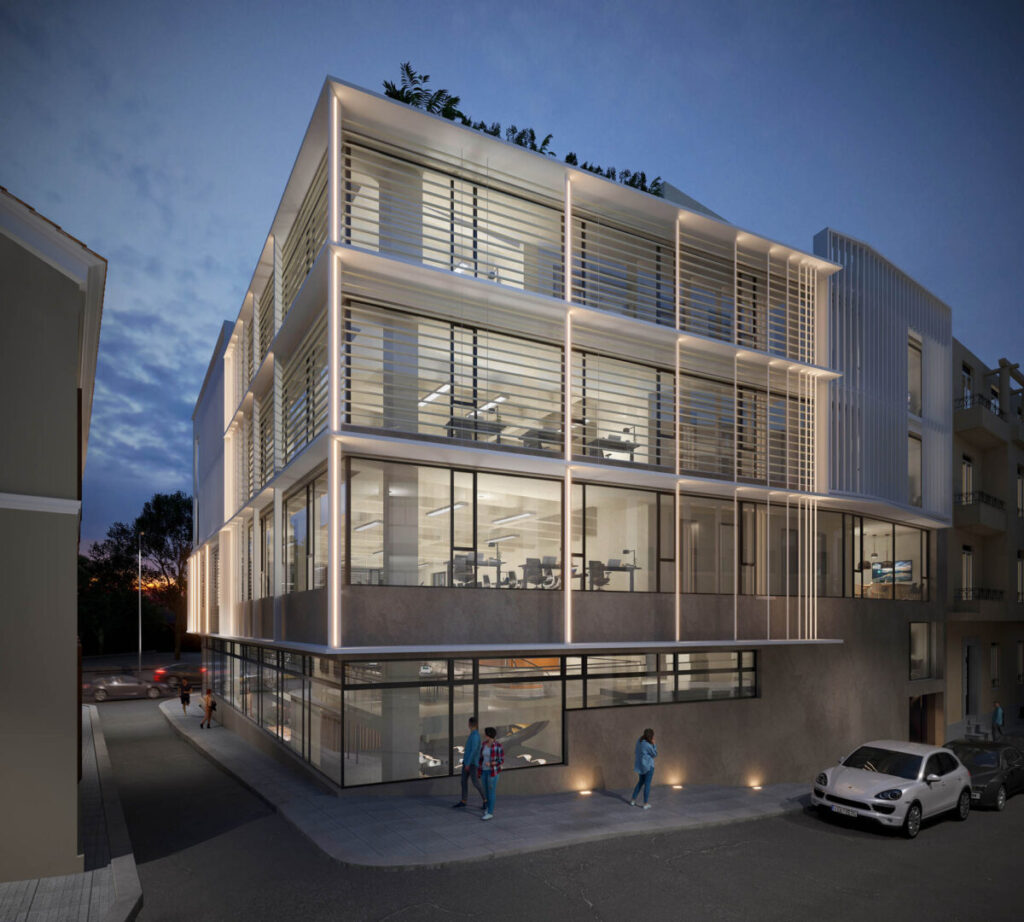 Το νέο σύγχρονο κτίριο γραφείων στην Αμαλίας - Πηγή: A&M Architects