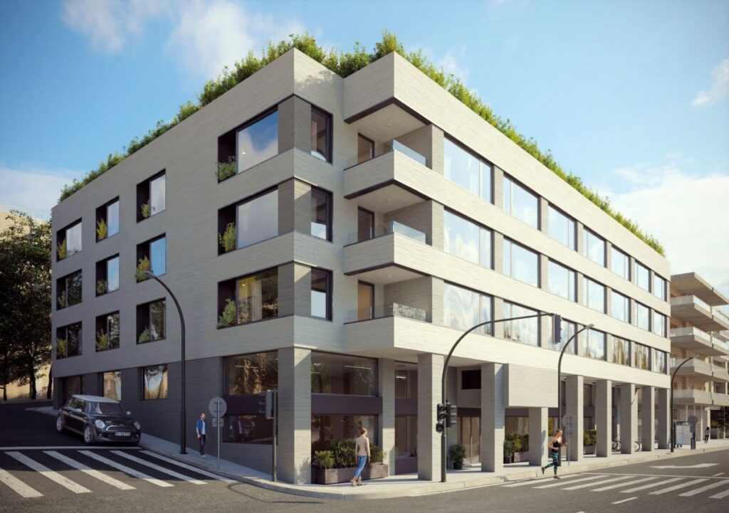 To νέο κτίριο διαμερισμάτων και γραφείων της Noval Property στο Μετς - Φωτό: greenArch