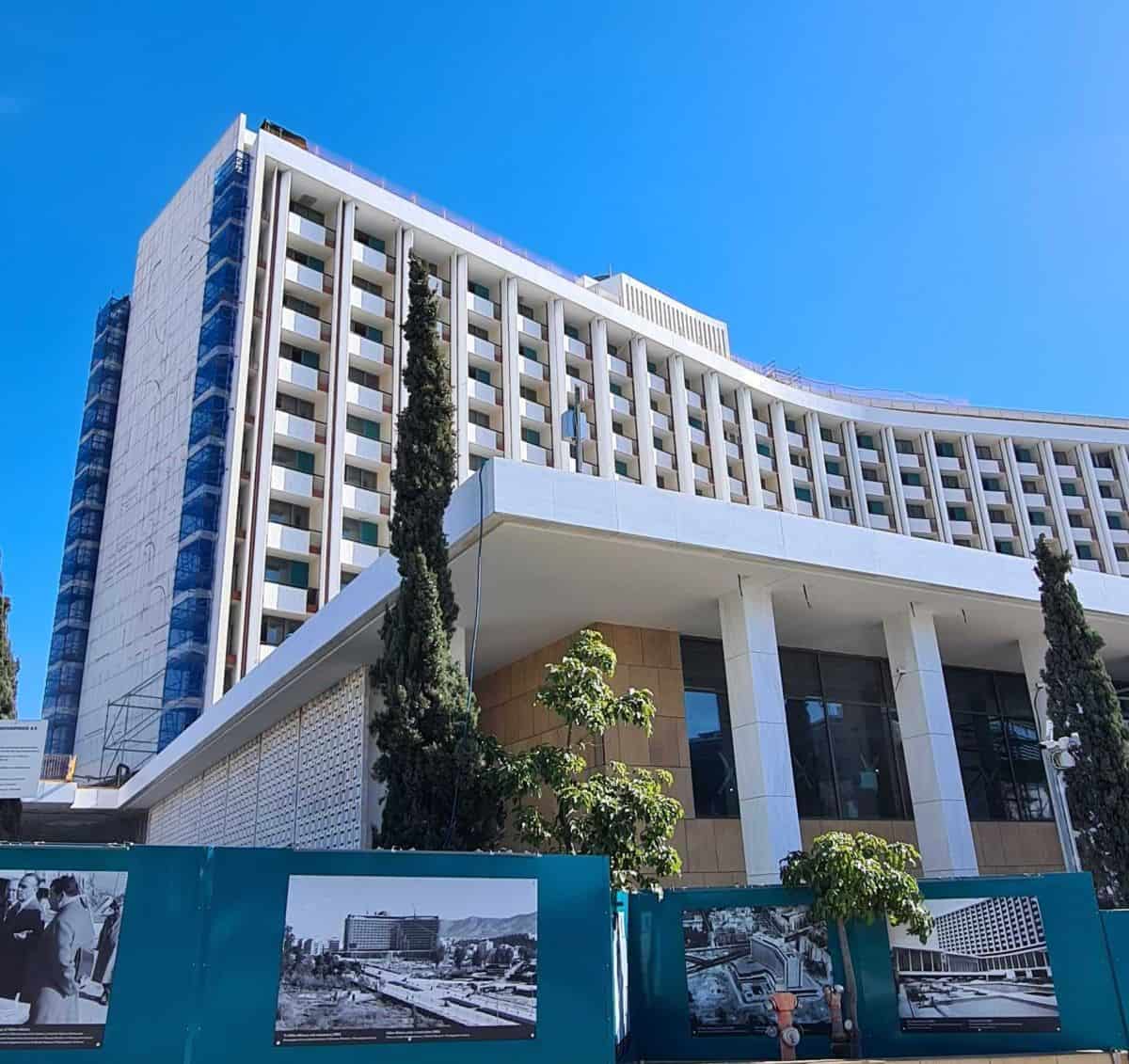 Τα έργα σε εξέλιξη για τη "μεταμόρφωση" του πρώην Hilton Athens (Φεβρουάριος 2024) - Φωτό: bizness.gr
