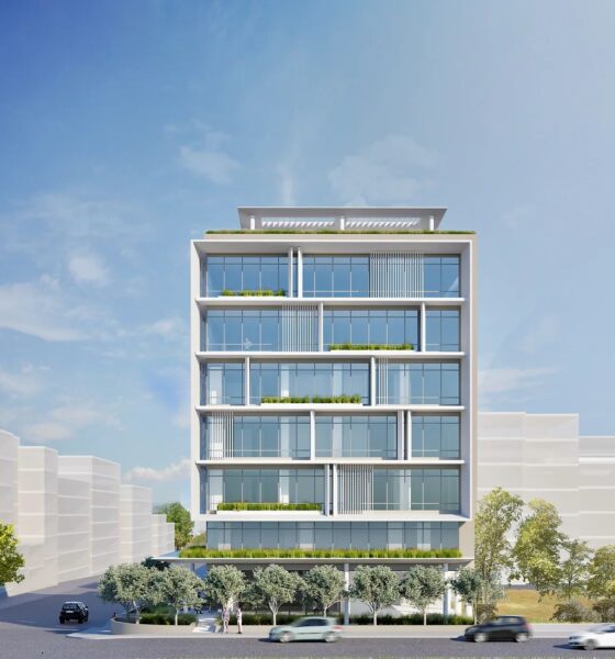 To νέο "πράσινο" κτίριο γραφείων της BriQ Properties στη Λ. Ποσειδώνος - Πηγή: mtarchitects