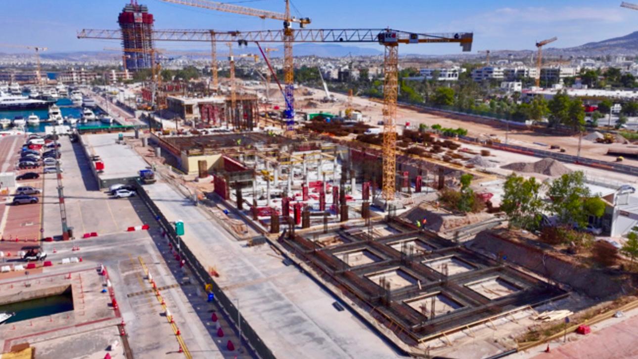 Το υπό κατασκευή Riviera Galleria στο The Ellinikon - Πηγή: Lamda Development