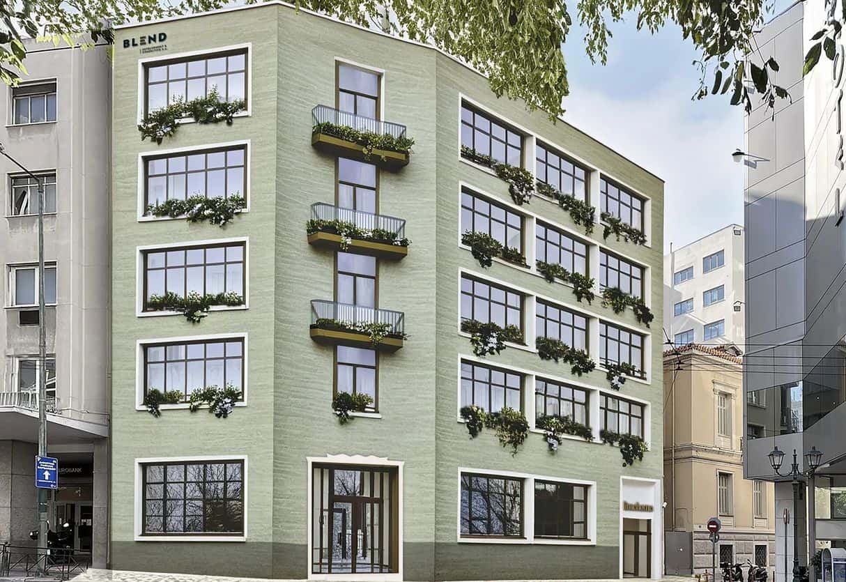 Το νέο κτίριο με seviced apartments στην οδό Πειραιώς και Γερανίου - Πηγή: Blend Development
