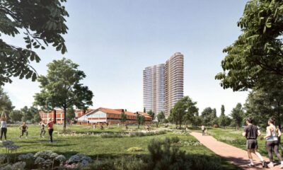 Ο Πύργος Κατοικιών στη μεγάλη επένδυση της ΣΤΑΝΤΑ στο ακίνητο των πρώην Κεραμείων Αλλατίνη στη Θεσσαλονίκη - Πηγή: AVAX