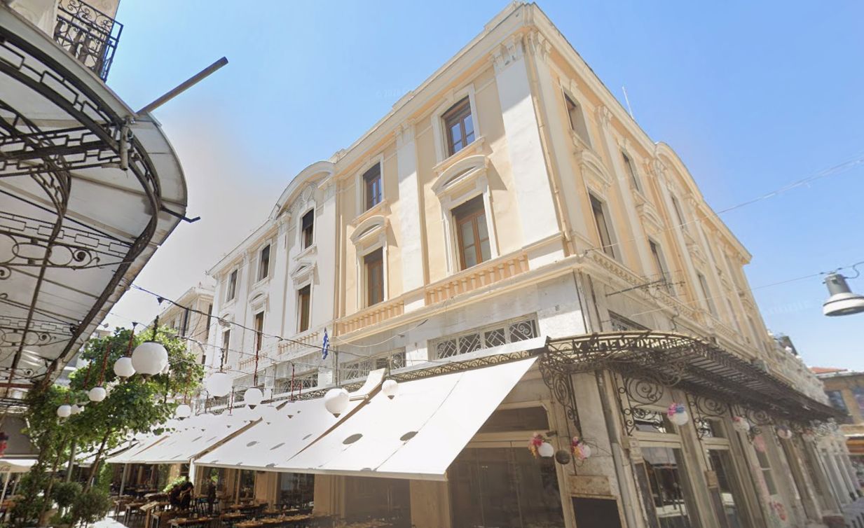 Το ακίνητο στην οδό Καποδιστρίου 3 στο κέντρο της Θεσσαλονίκης - Πηγή: Google Maps