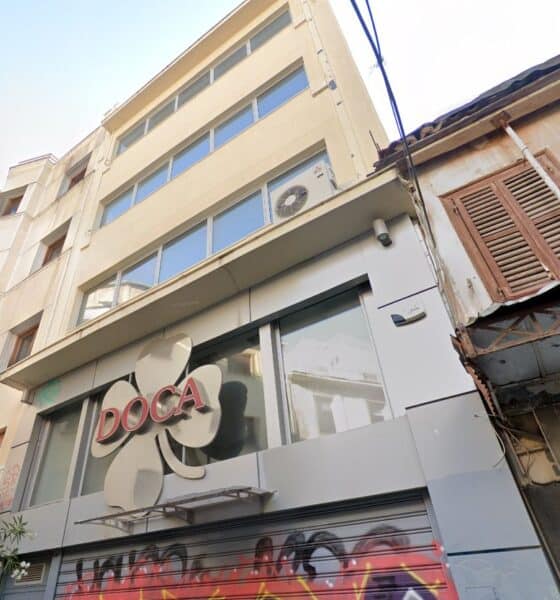 Το ακίνητο επί της οδού Πολυκλείτου 12 στο κέντρο της Αθήνας - Πηγή: Google Maps